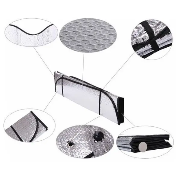 51" x 24" Siliver Folding Car Auto Sun Shade For Summer