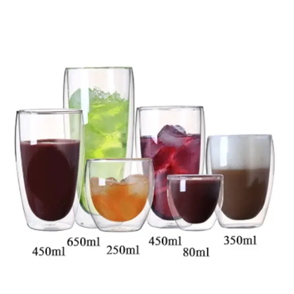 10oz 250ml Drinking Hollow Glass Tumbler Cup Bottle