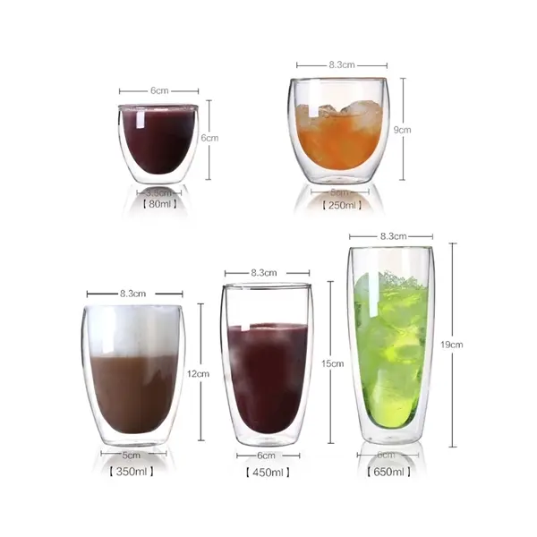 10oz 250ml Drinking Hollow Glass Tumbler Cup Bottle