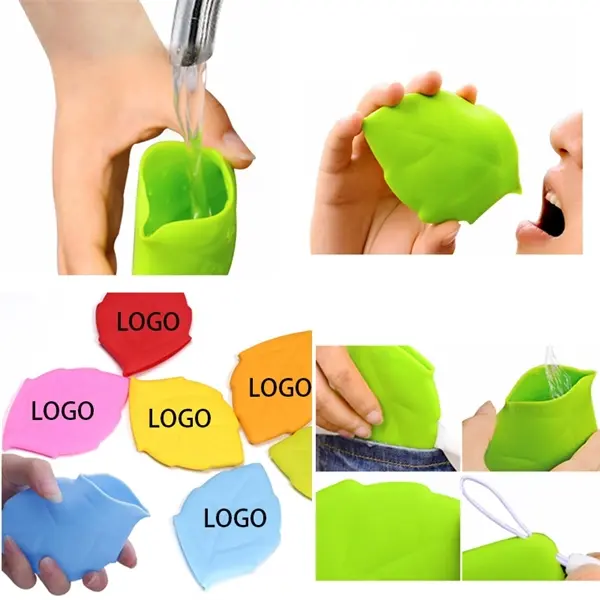 1PC Portable Folding Maple Leaf Shape Silicone Tooth Brushin
