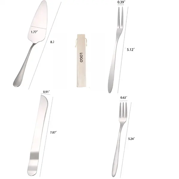 Stainless The pizza knife Double fork Steel Cake Shovel Crea