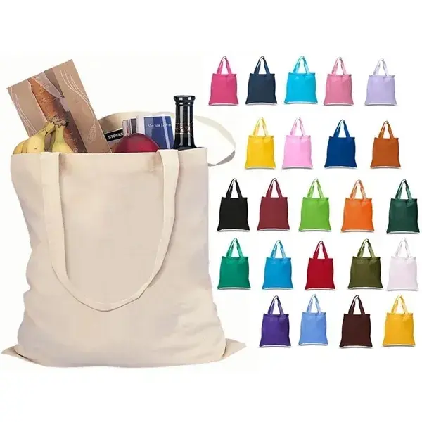 Cotton Canvas Reusable Tote Bags