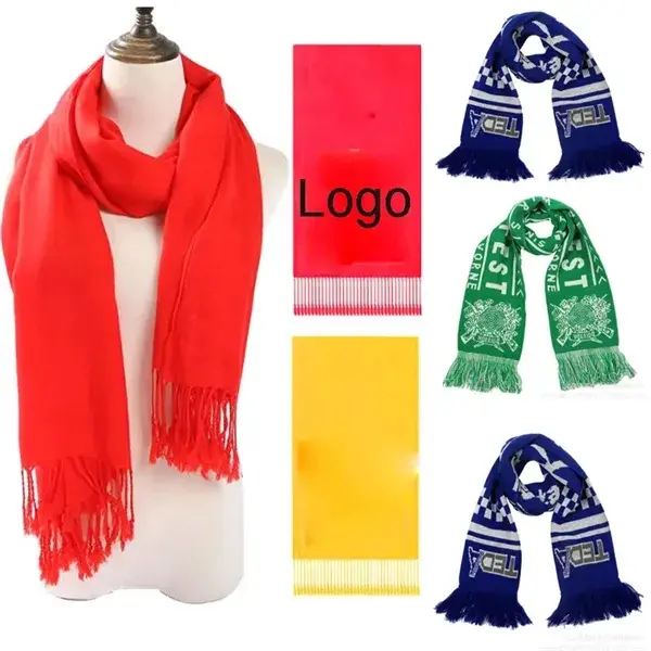 Acrylic knitted Fan Neck Scarf