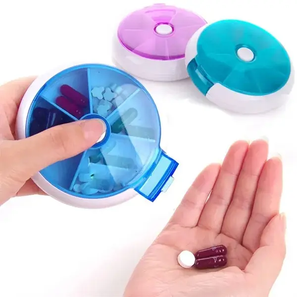 7 Panel Rotating Pill Box