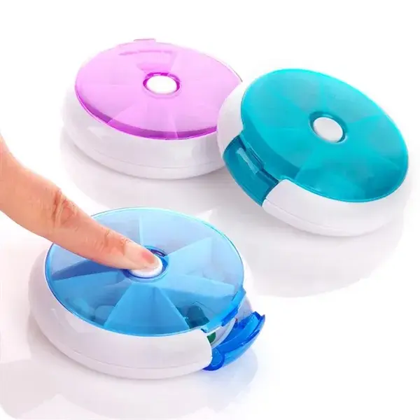 7 Panel Rotating Pill Box