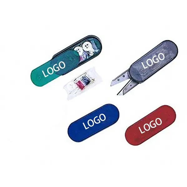 Traveling Sewing Kit With Built Scissors