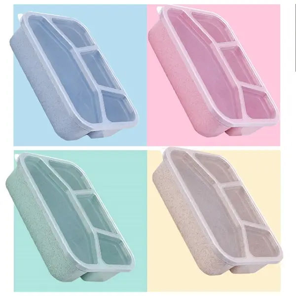 Eco-Friendly Wheat Straw Lunch Bento Box