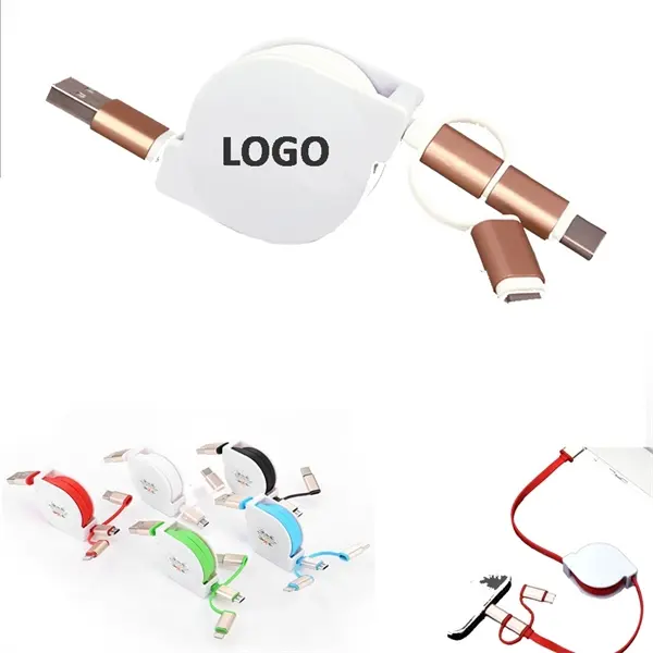 3 in 1 Retractable USB Cable