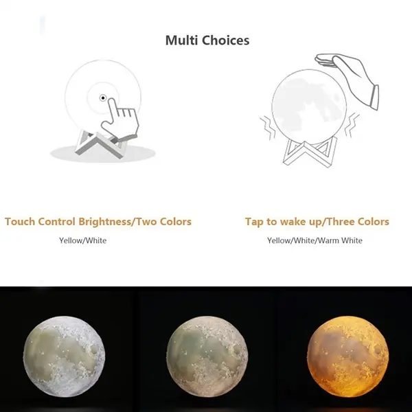 3D LED Moon Lamp