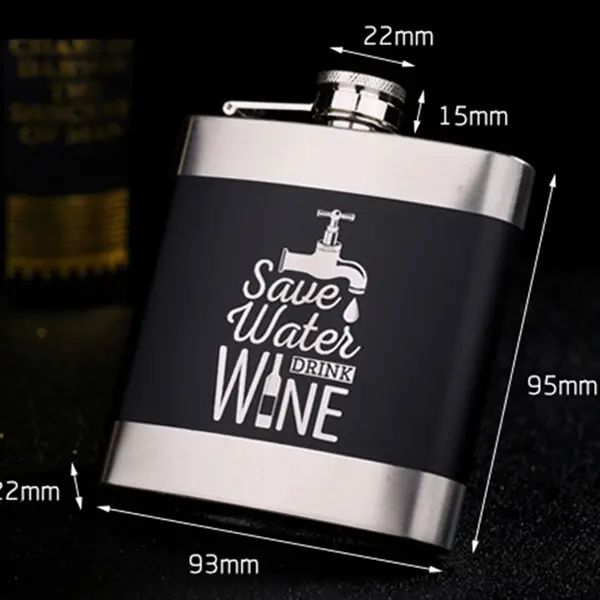 6 oz Stainless Steel Hip Flask