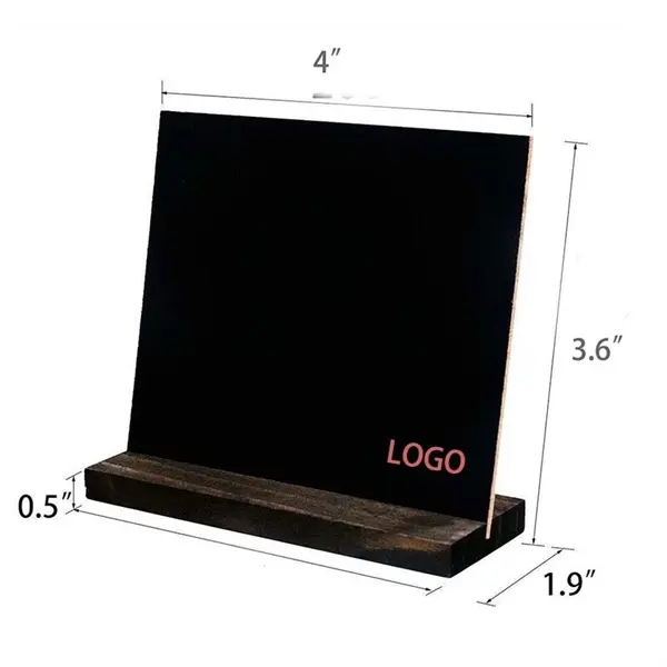 Rectangle Reusable Chalk Board Signs 3.6" H *4" W