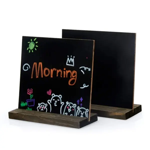 Rectangle Reusable Chalk Board Signs 3.6" H *4" W