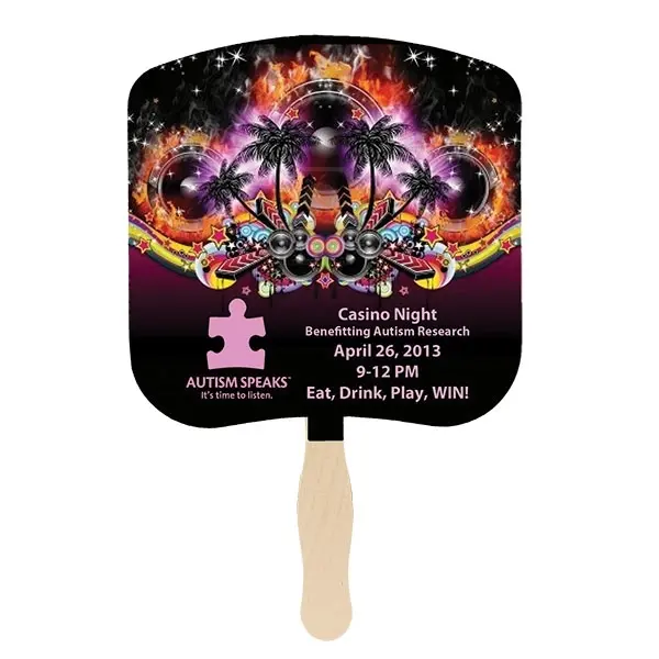 Sandwiched Bread Slice Hand Fans