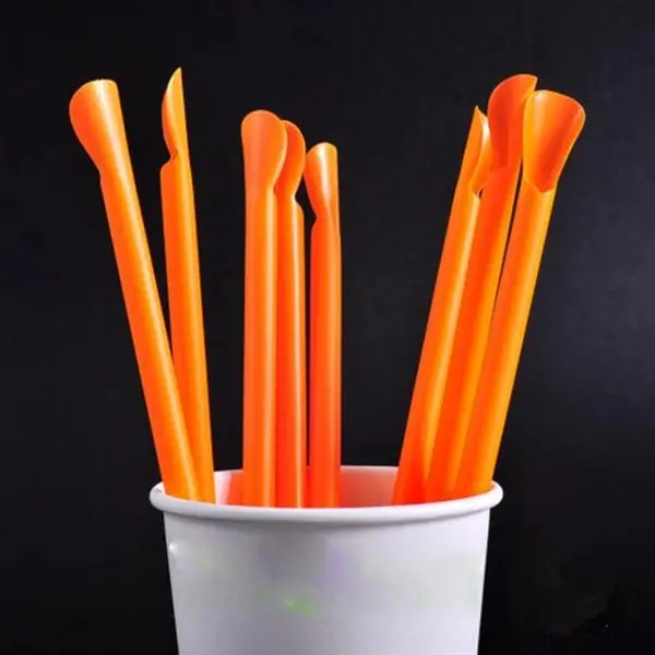 100Pcs Jumbo Spoon Straws