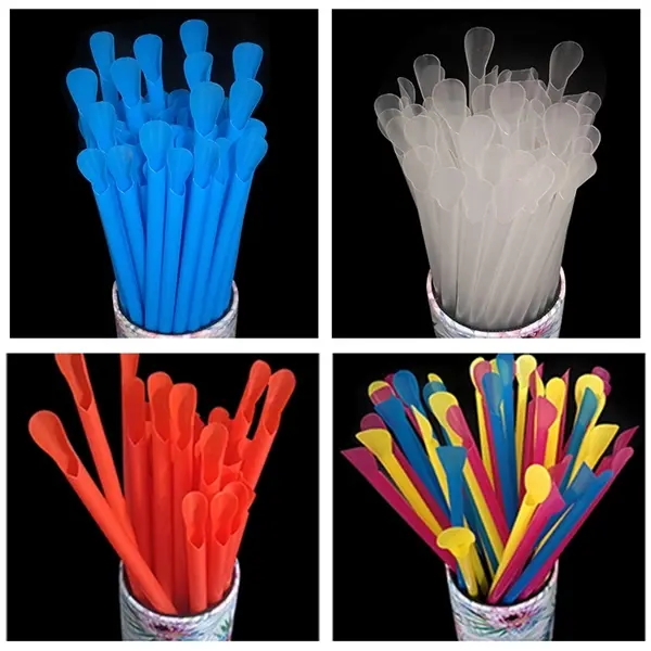 100Pcs Jumbo Spoon Straws