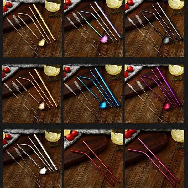 Straws Spoon Set In Compostable box