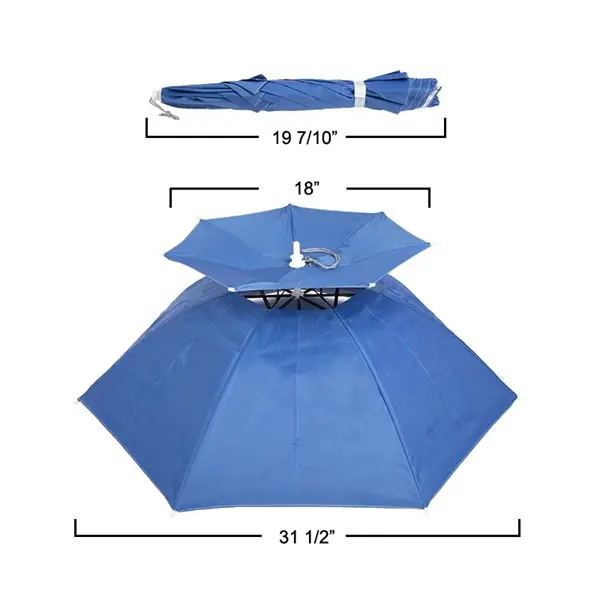 Folding Headwear Fishing Camping Umbrella