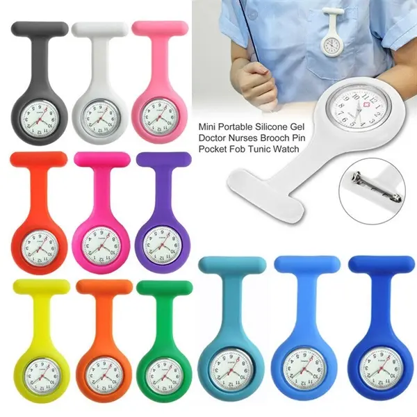 Silicone Nurse Brooch Watch