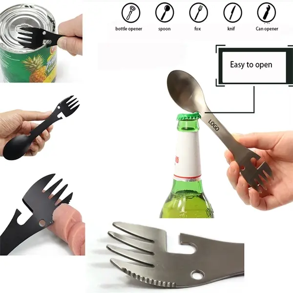 5 In 1 Multifunction Outdoor Mini Spoon Fork Portable Useful