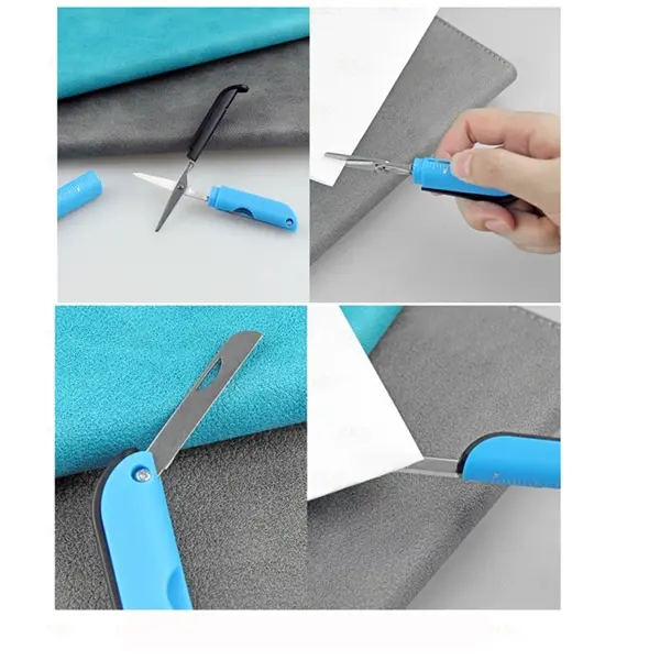 4 in 1 Multi-function ruler scissors with knife express unpa