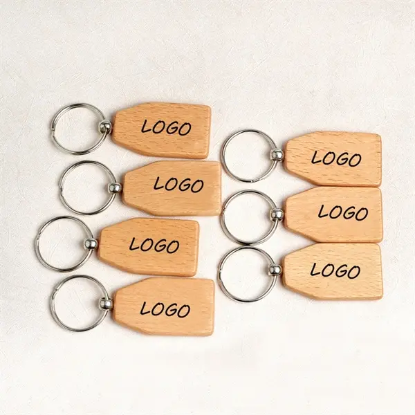 Creative Logo Wooden Keychain