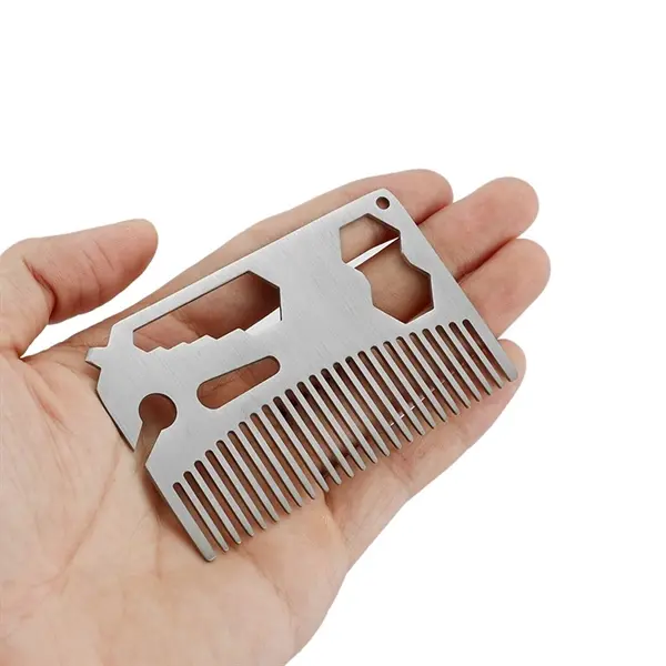 Metal Wallet Comb Bottle Opener