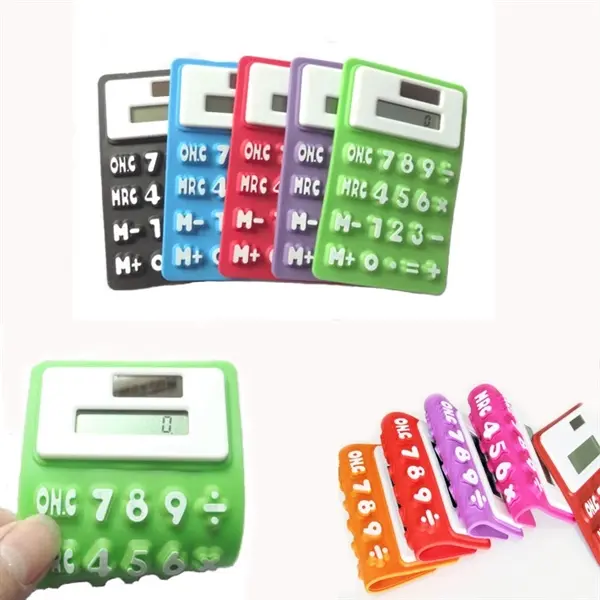 Folding Silicone Solar Calculator