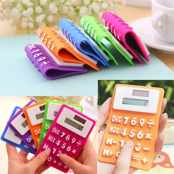 Folding Silicone Solar Calculator