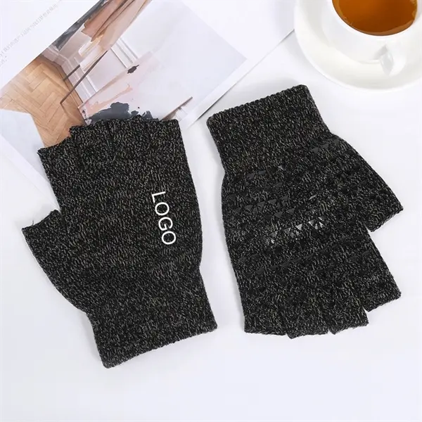 Non-slip Knitted Half Finger Gloves