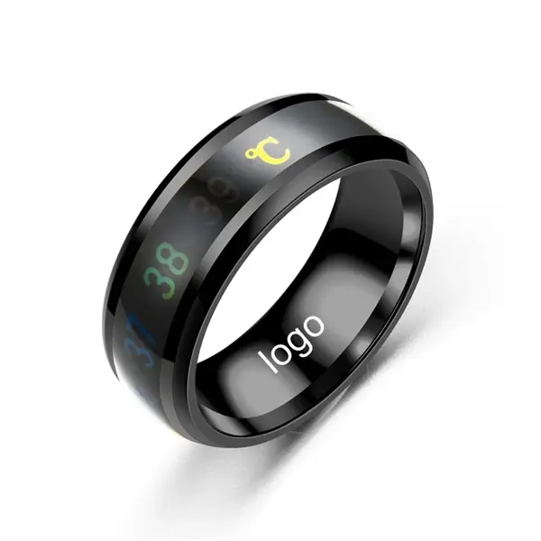 Mood Temperature Display Couple Ring