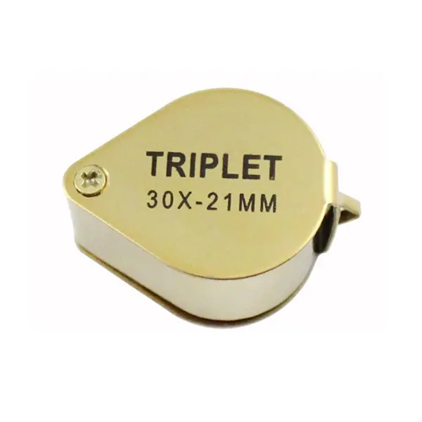 30X Gold Handheld Magnifying Portable