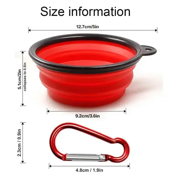 Custom Collapsible Pet Silicone Bowl