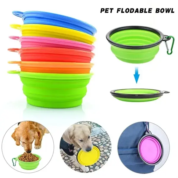 Custom Collapsible Pet Silicone Bowl