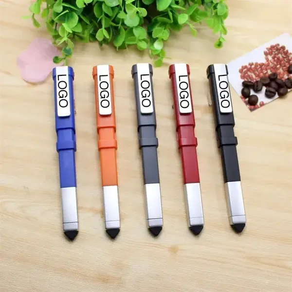 Six Heads Screwdriver Phone Holder Stylus 3 in 1 Ballpen