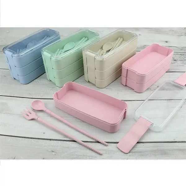 900ml Wheat Straw Lunch Box Bento Box
