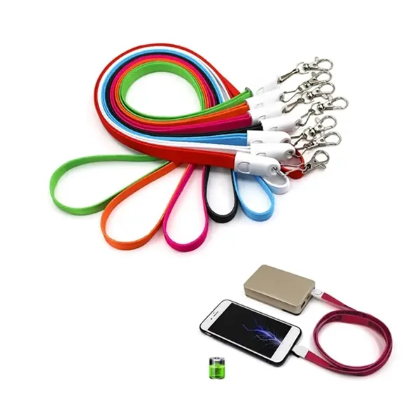 3 In 1 USB Charging Cable Lanyard