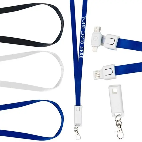 3 In 1 USB Charging Cable Lanyard