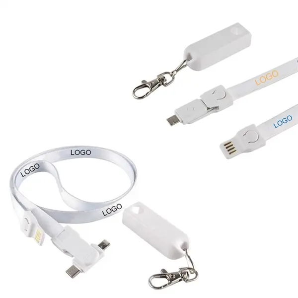 3 In 1 USB Charging Cable Lanyard