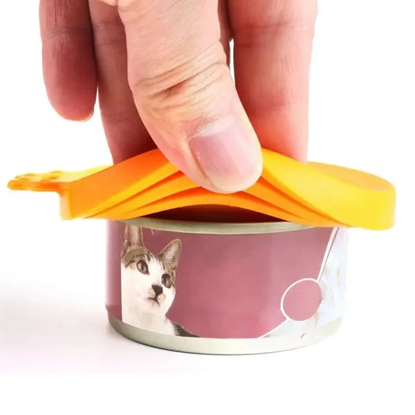 Silicone pets can lid
