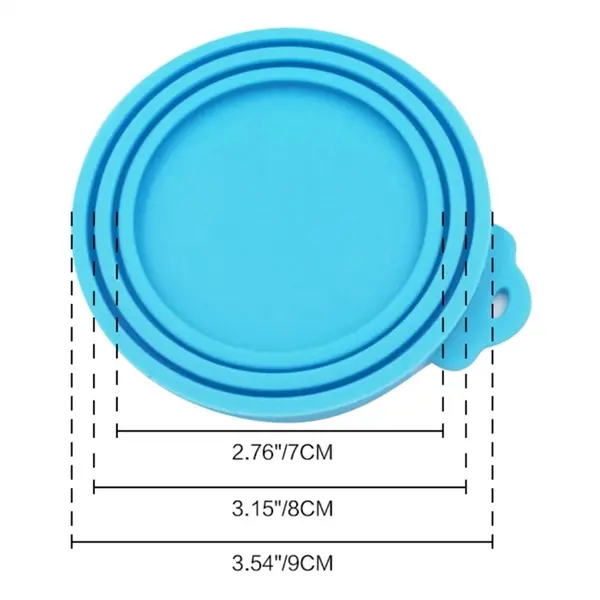 Silicone pets can lid