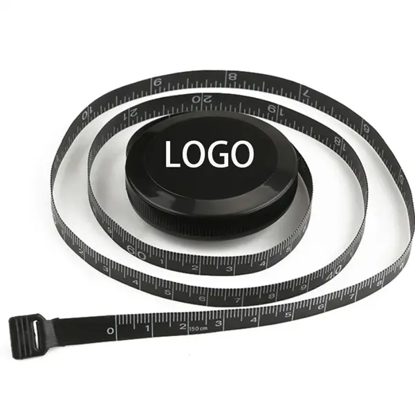 60Inch/150CM Retractable Mini Measuring Black Tape