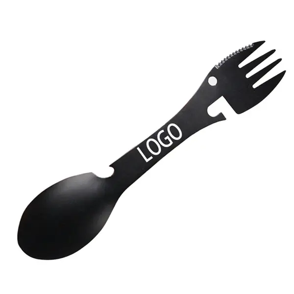 Multifunctional Camping Cookware Spoon Fork Bottle Opener P