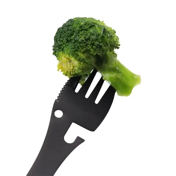 Multifunctional Camping Cookware Spoon Fork Bottle Opener P