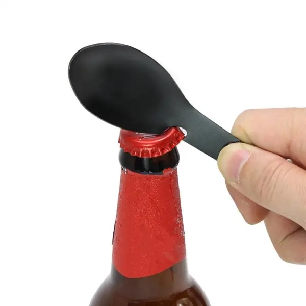 Multifunctional Camping Cookware Spoon Fork Bottle Opener P