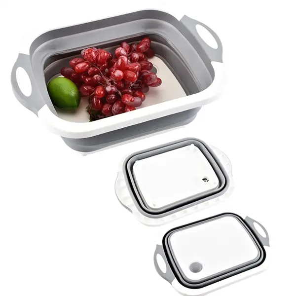 Multifunction Collapsible Wash Basin with Cutting Board