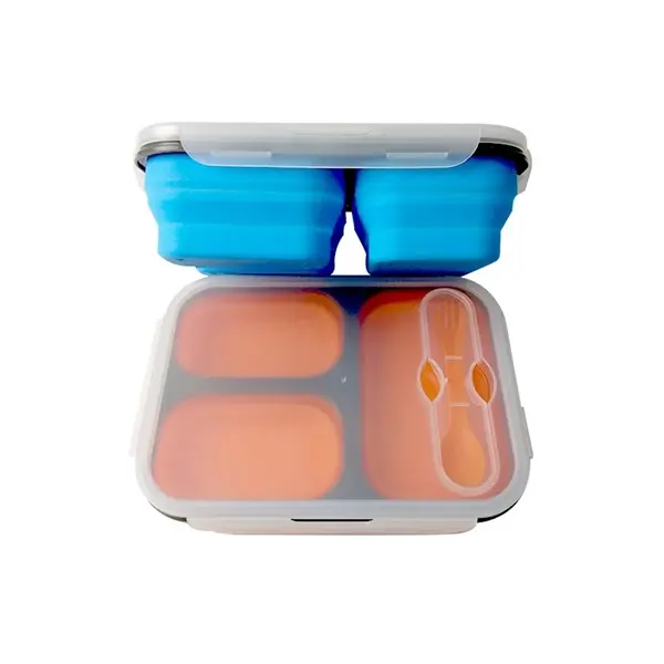 3-Compartment Collapsible Silicone Lunch Box