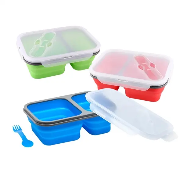 Collapsible Silicone Lunch Containers