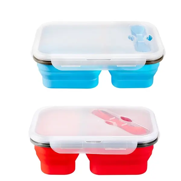 Collapsible Silicone Lunch Containers
