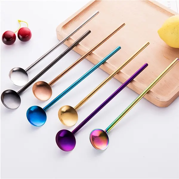 8 In Stainless Steel Colorful Stirrers