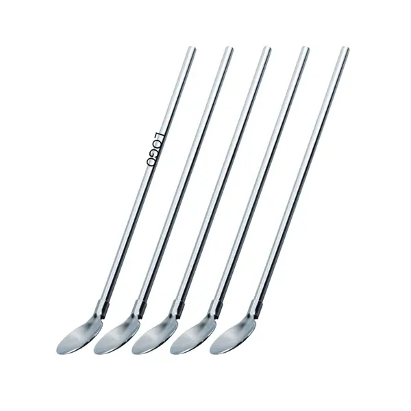 2 in 1 Metal Straw Spoon Stirrers